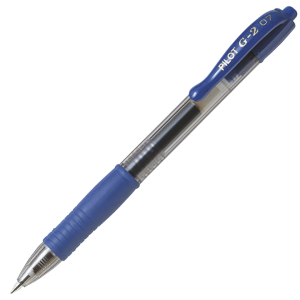 Pilot G2 Gel Pen Fine Blue 0,7mm