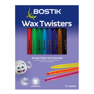 Bostik Retractable Wax Crayons Twisters Set of 12