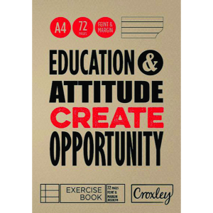 Croxley Exercise Book A4 72 Page F/M
