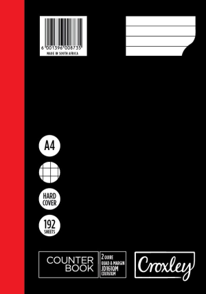 Croxley Counter Book 2 Quire A4 192 Page Q/M