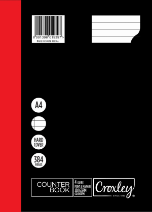 Croxley Counter Book 4 Quire A4 384 Page F/M