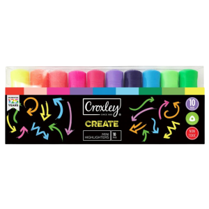 Croxley Create Mini Highlighters Wallet of 10