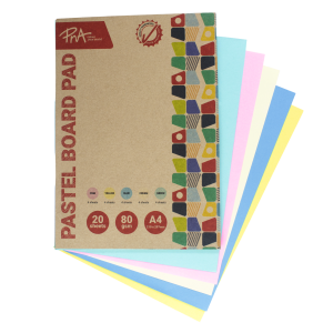 PNA Pastel Board Pads Assorted A4 20 Sheet