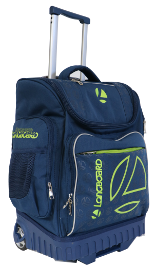 Longboard Cruiser Hardbase Trolley Backpack Navy