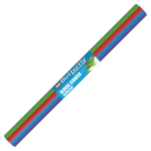 Butterfly Book Cover Wraps Bright 500mmx700mm Set of 10