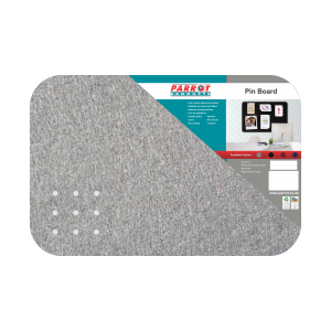 Parrot Pin Board Adhesive Grey 600mmx450mm