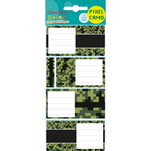 SAG Book Labels Pixel Camo