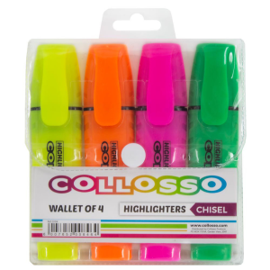 Collosso Highlighters Wallet of 4