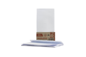 PNA Self Seal Envelopes Opaque Dlb White Pack of 25