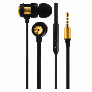 Volkano Alloy Series Metal Earphones Gold