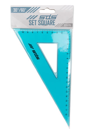 SDS Set Square 30/60 Degree 21cm