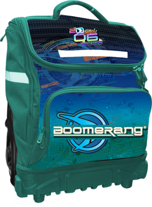 Boomerang XXL Big-Wheel Hardbase Trolley Boys Turquoise