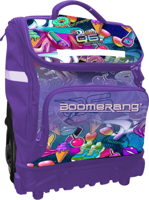 Boomerang XXL Big-Wheel Hardbase Trolley Girls Lavender