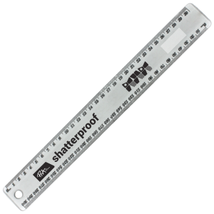 PNA Shatterproof Ruler 30cm Assorted