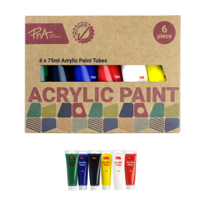PNA Acrylic School Tubes 75ml Set of 6