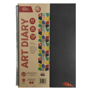 PNA Art Diary Hard Cover 120gsm A3 50 Sheets