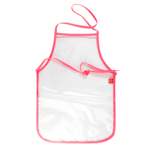 PNA Junior School Apron Clear Lumo Pink Single