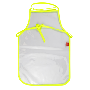 PNA Junior School Apron Clear Lumo Yellow Single