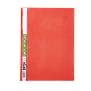 Meeco Economy Quotation Folder Red A4