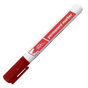 PNA Permanent Marker Ultra Fine Tip Red