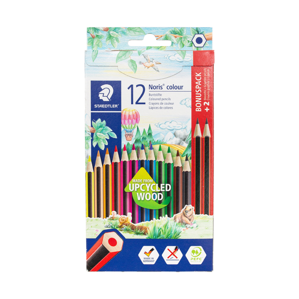 Staedtler Noris Colour Pencils Set of 12+2 HB