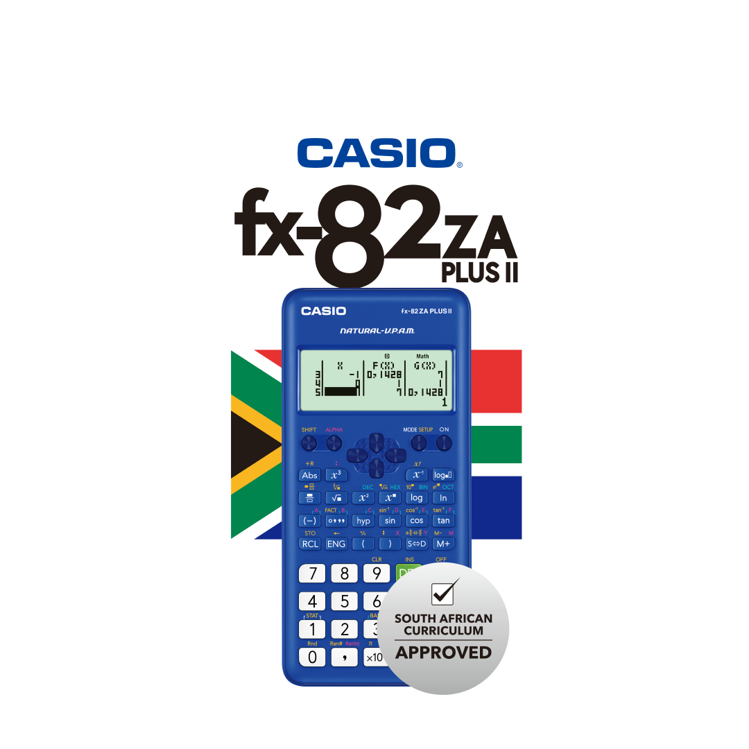 Casio FX-82ZA Plus II Scientific Calculator Blue
