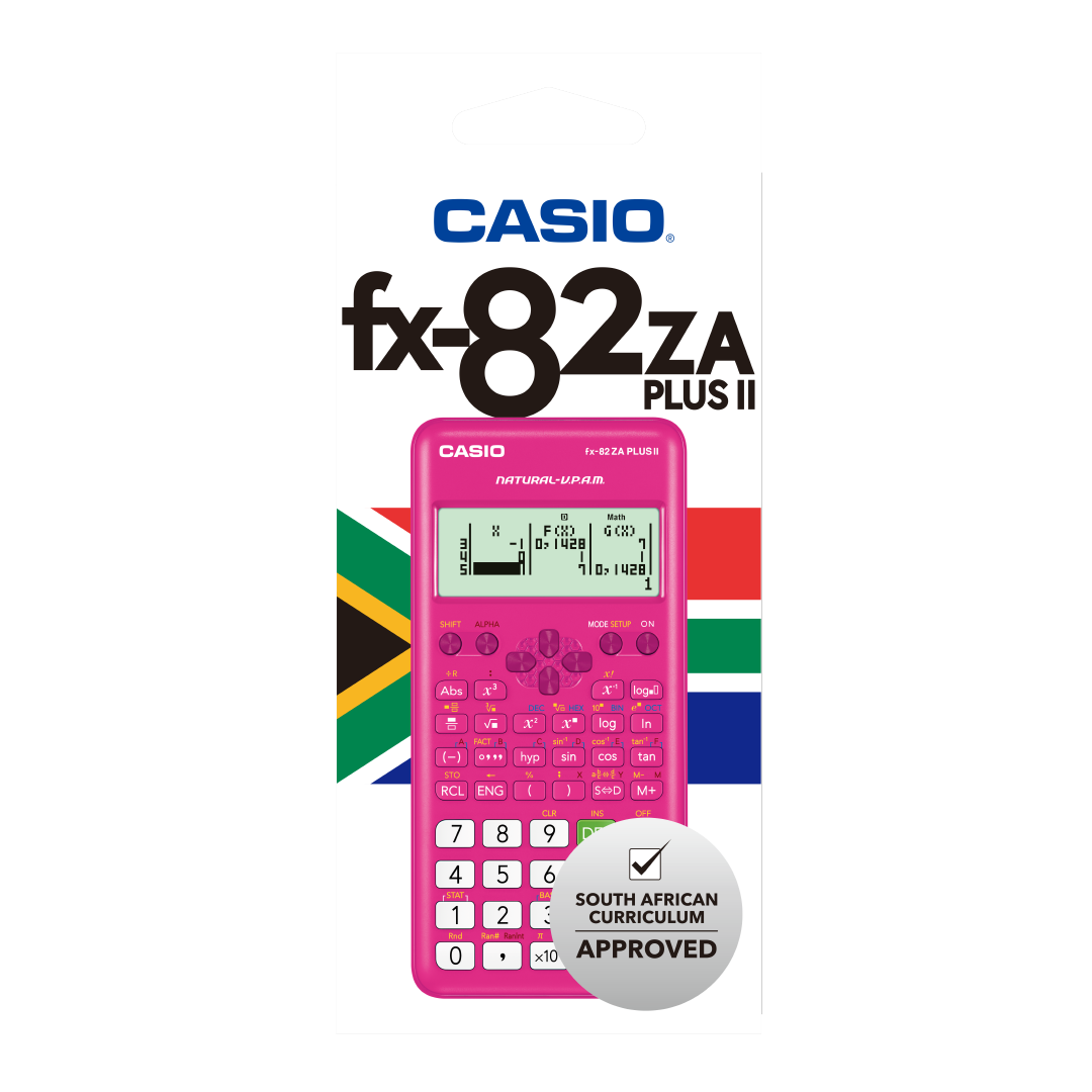 Casio FX-82ZA Plus II Scientific Calculator Pink