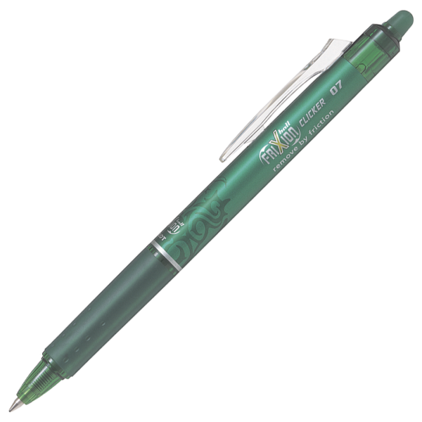 Pilot Frixion Clicker Pen Green 0,7mm