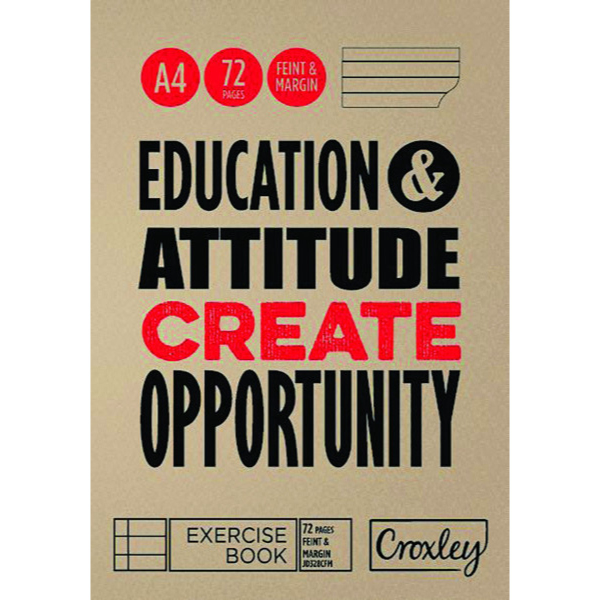 Croxley Exercise Book A4 72 Page F/M