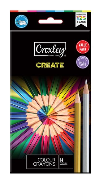 Croxley Colour Pencil Wood Free Set of 14