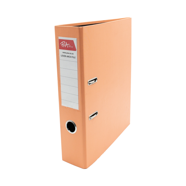 PNA Lever Arch File Pastel Peach A4 75mm PP