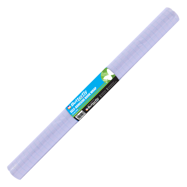 Butterfly Self-Adhesive Book Wrap 450mmx10m 70mic