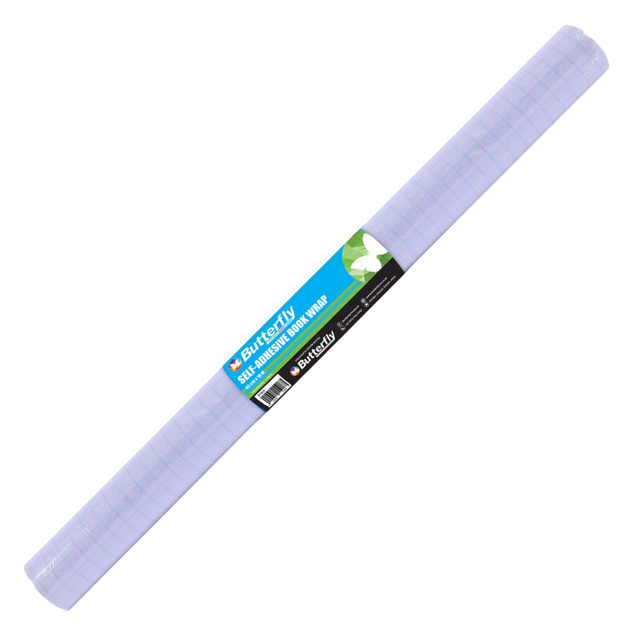 Butterfly Self-Adhesive Book Wrap 450mmx10m 70mic