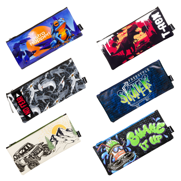 Butterfly Flat Boys Pencil Bag Nylon 33cm