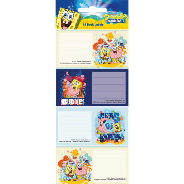SAG Book Labels Spongebob