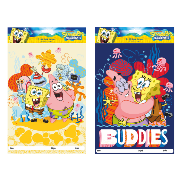 SAG Book Jackets Pre-Cut Spongebob A4