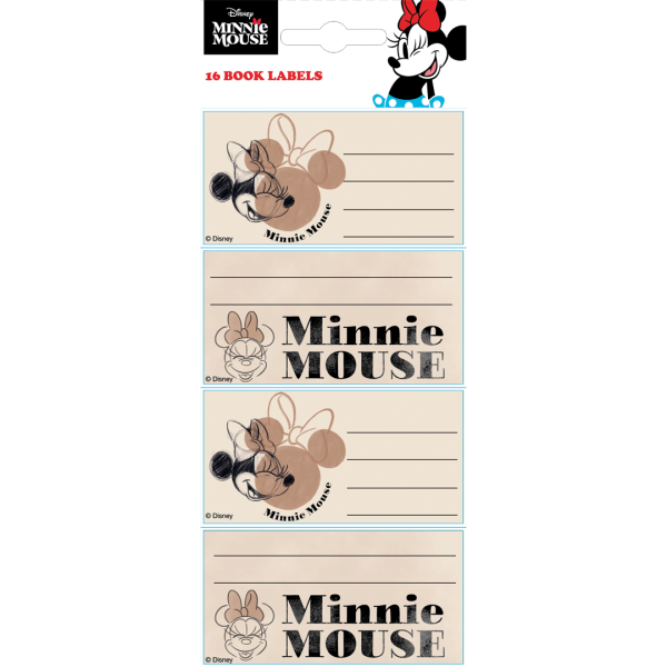 SAG Book Labels Minni Mouse