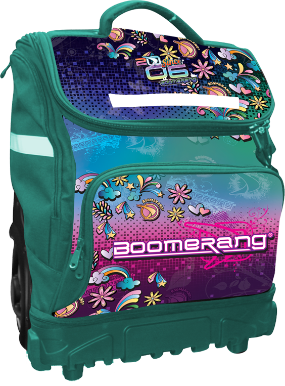 Boomerang XXL Big-Wheel Hardbase Trolley Girls Turquoise