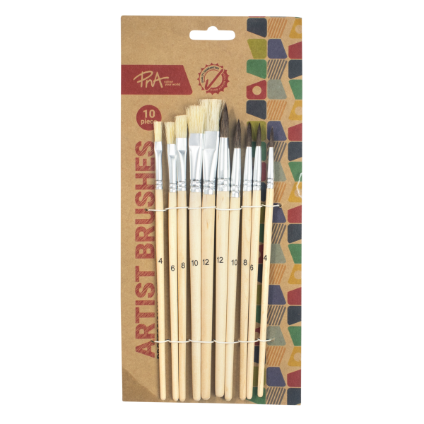 PNA Brushes Nylon Professional Set of 10