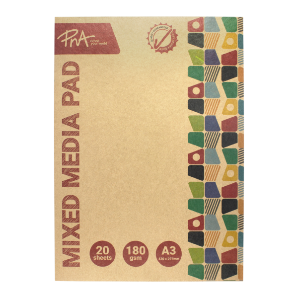 PNA Mixed Media 180gsm A3 20 Sheets