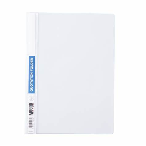 Meeco Economy Quotation Folder Clear A4