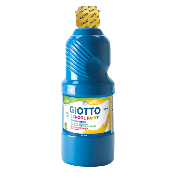 Giotto School Paint Cyan 500ml