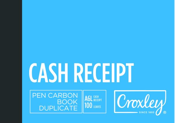 Croxley Cash Receipt Duplicate Book A6 100 Page