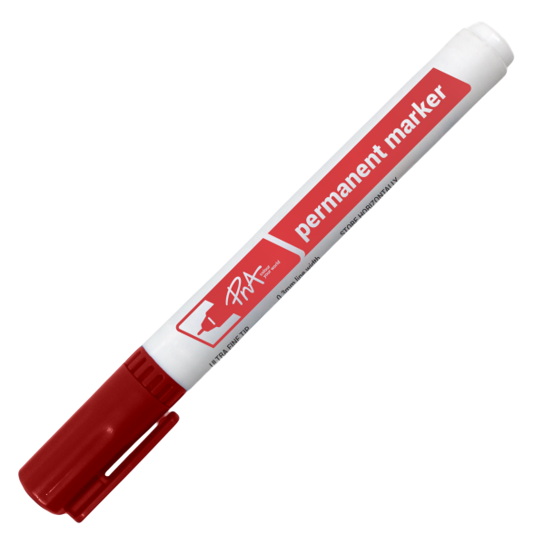 PNA Permanent Marker Ultra Fine Tip Red