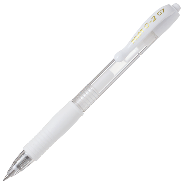 Pilot G2 Gel Pen Fine White 0,7mm