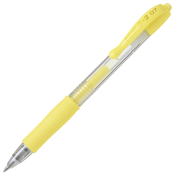 Pilot G2 Gel Pen Fine Pastel Yellow 0,7mm