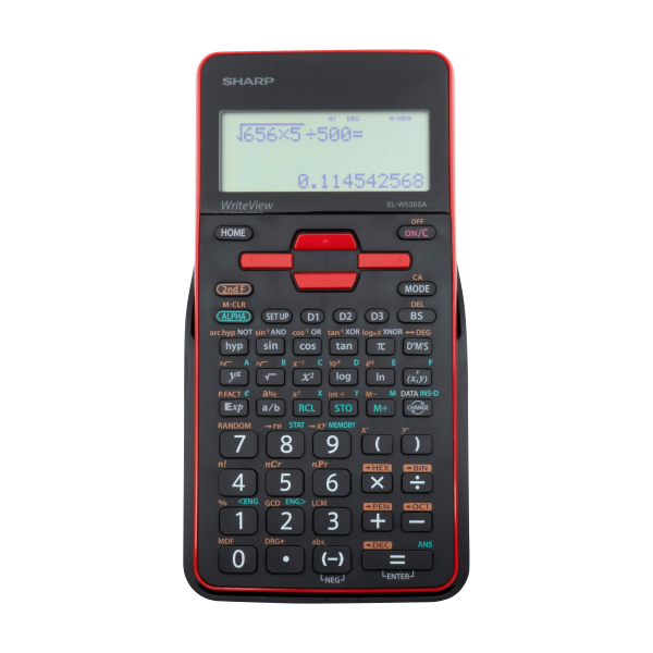 Sharp EL-535 Scientific Calculator 422 Functions Red