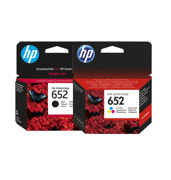 HP 652 Black & Colour Bundle + Free Gift