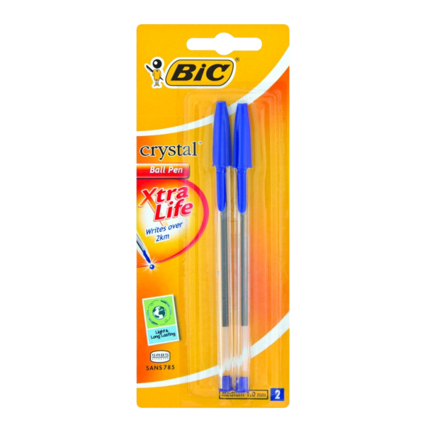 BIC Crystal Pen Xtra Life 2Up Blue 1,0mm