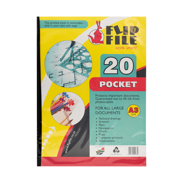 Flip File Display File A3 20 Pocket